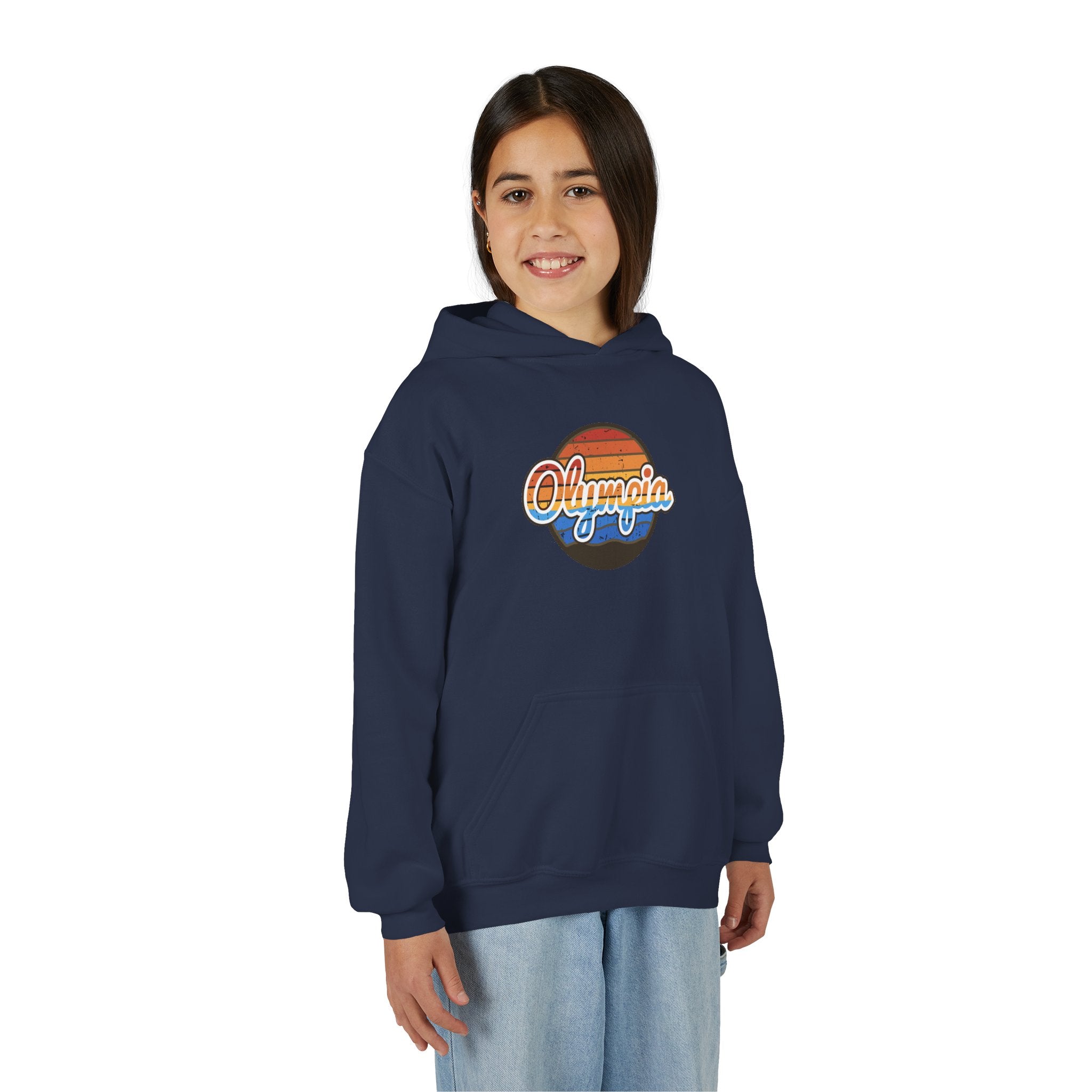 Olympia Retro Sunset Hoodie - Kids/Youth