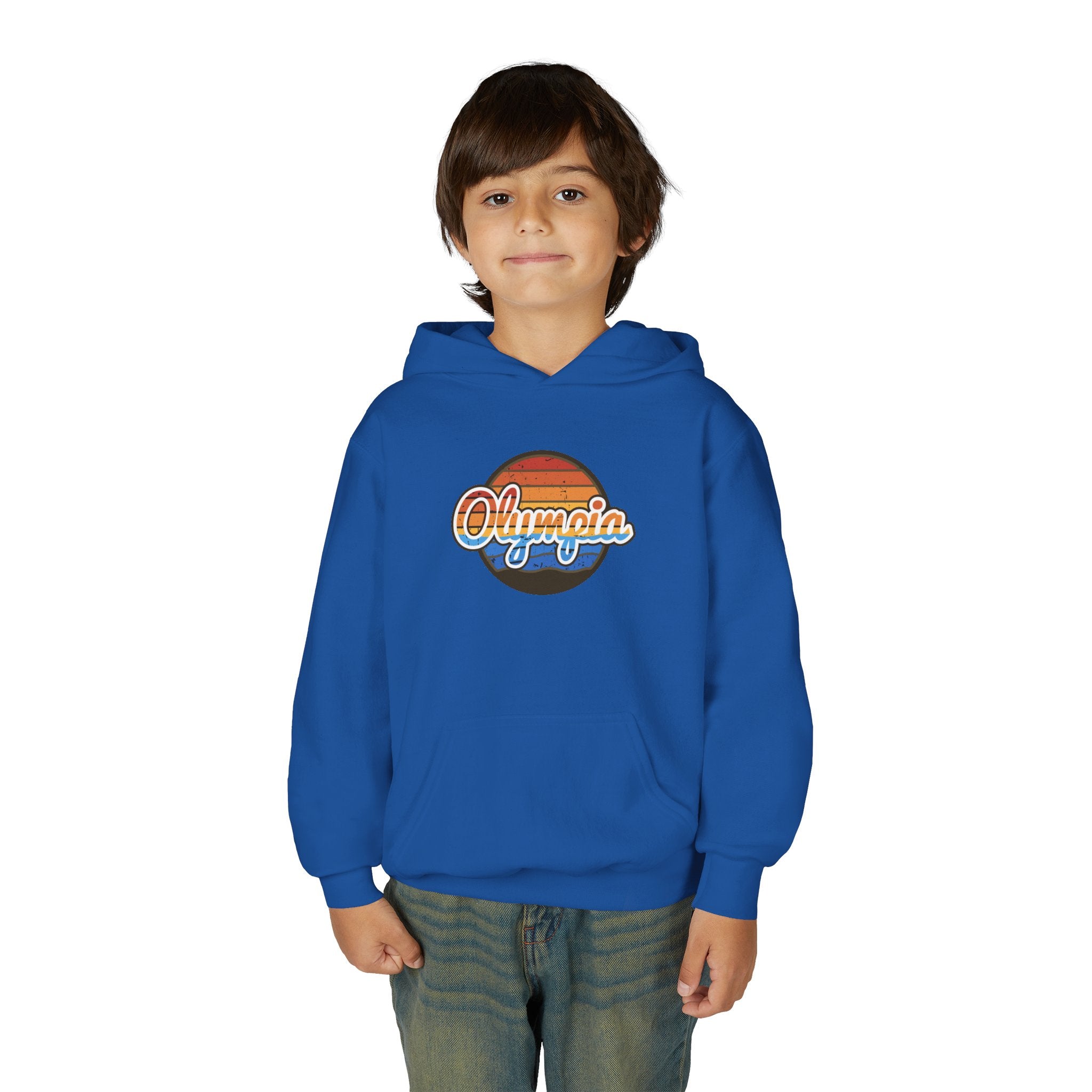 Olympia Retro Sunset Hoodie - Kids/Youth