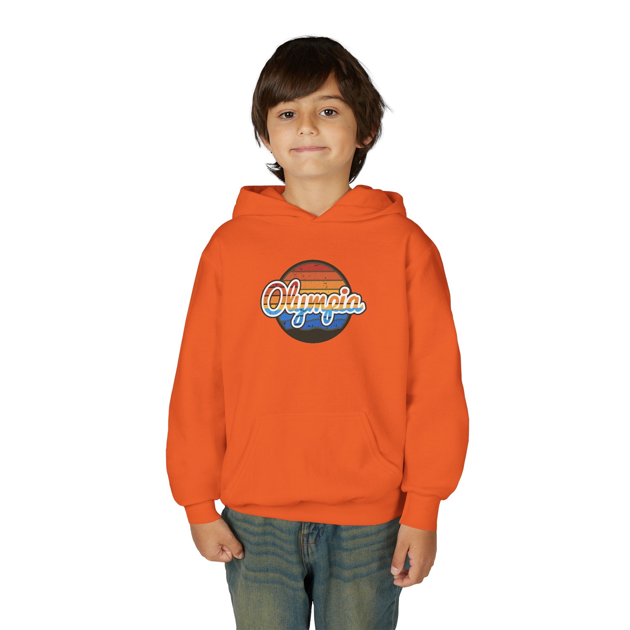 Olympia Retro Sunset Hoodie - Kids/Youth