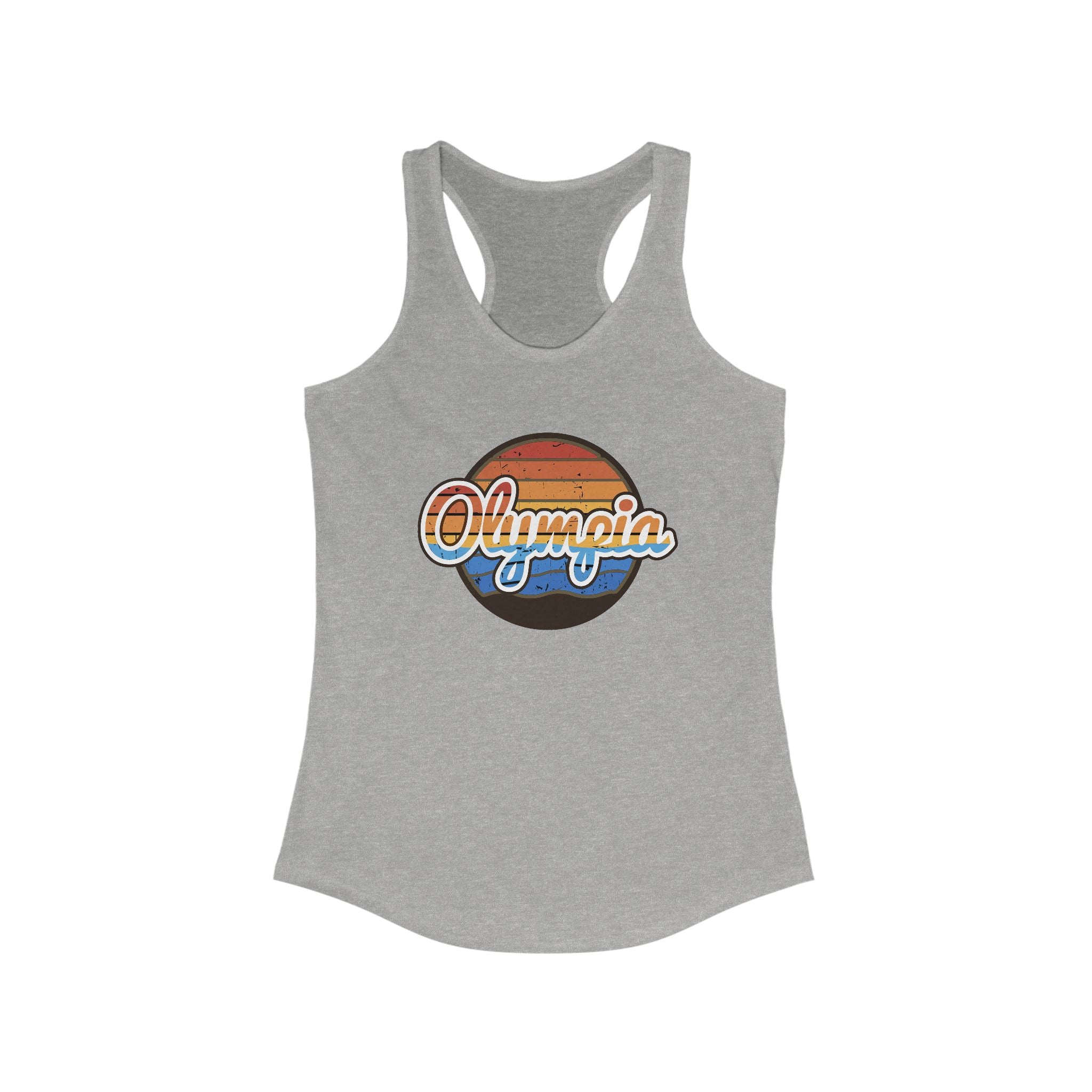 Olympia Retro Sunset - Women's Racerback Tank Top