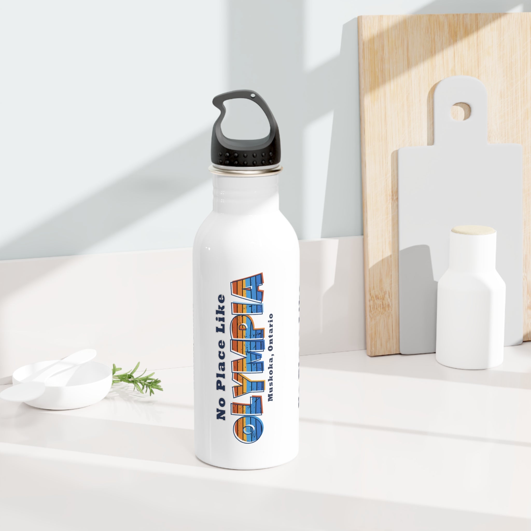 No Place Like Olympia - Stainless Steel Water Bottle