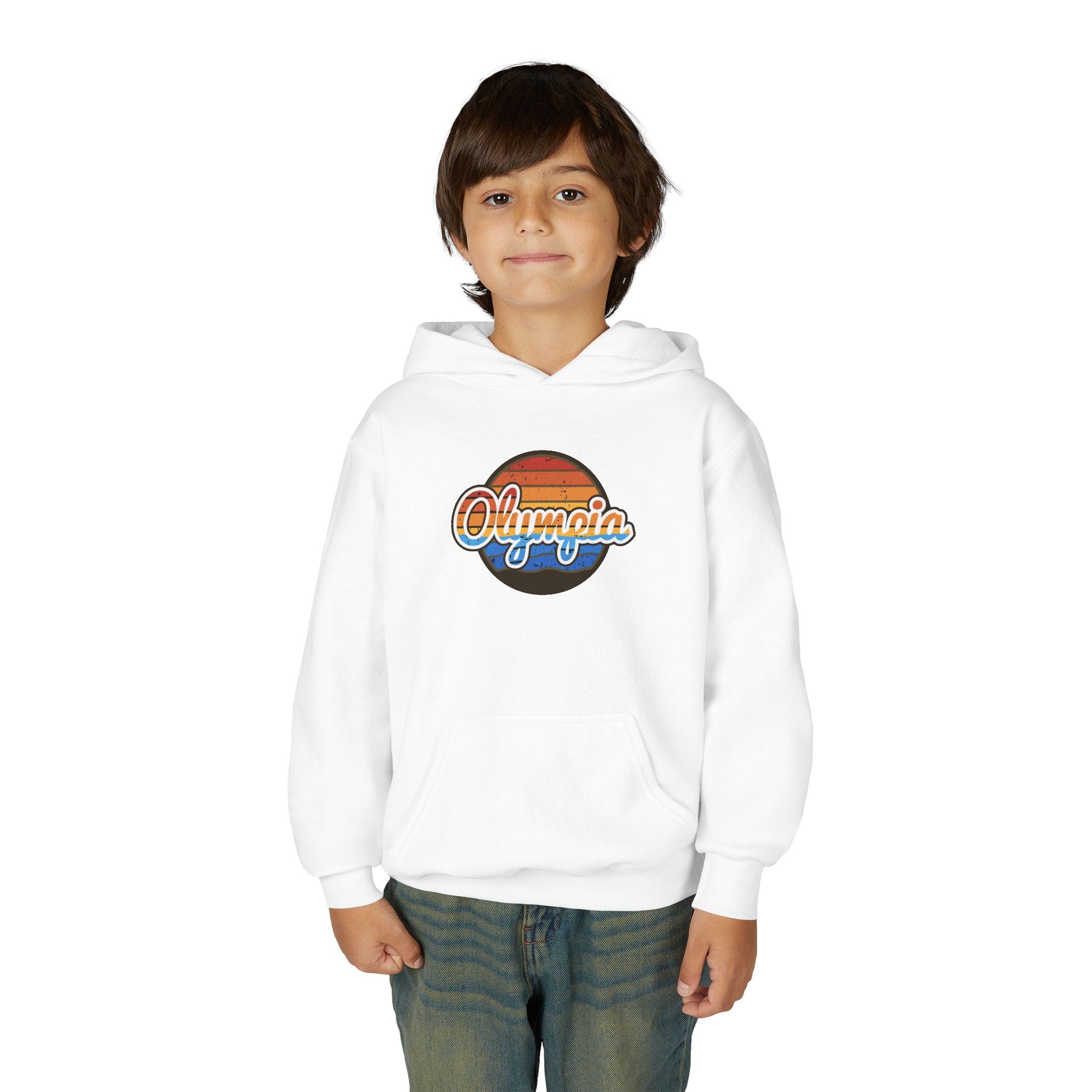 Olympia Retro Sunset Hoodie - Kids/Youth