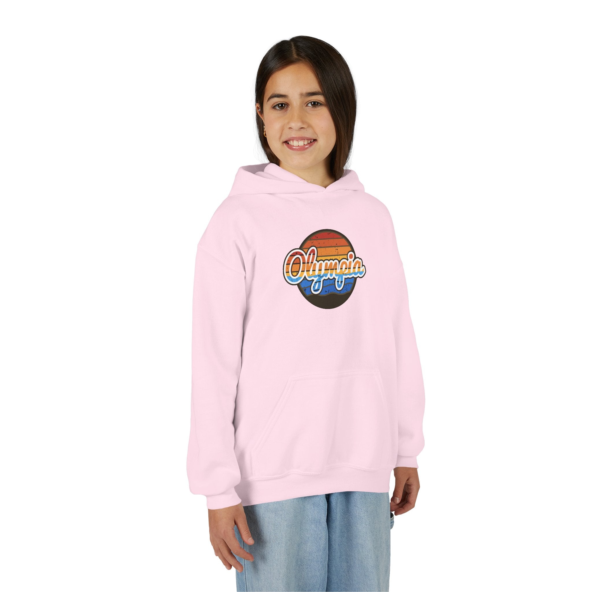 Olympia Retro Sunset Hoodie - Kids/Youth