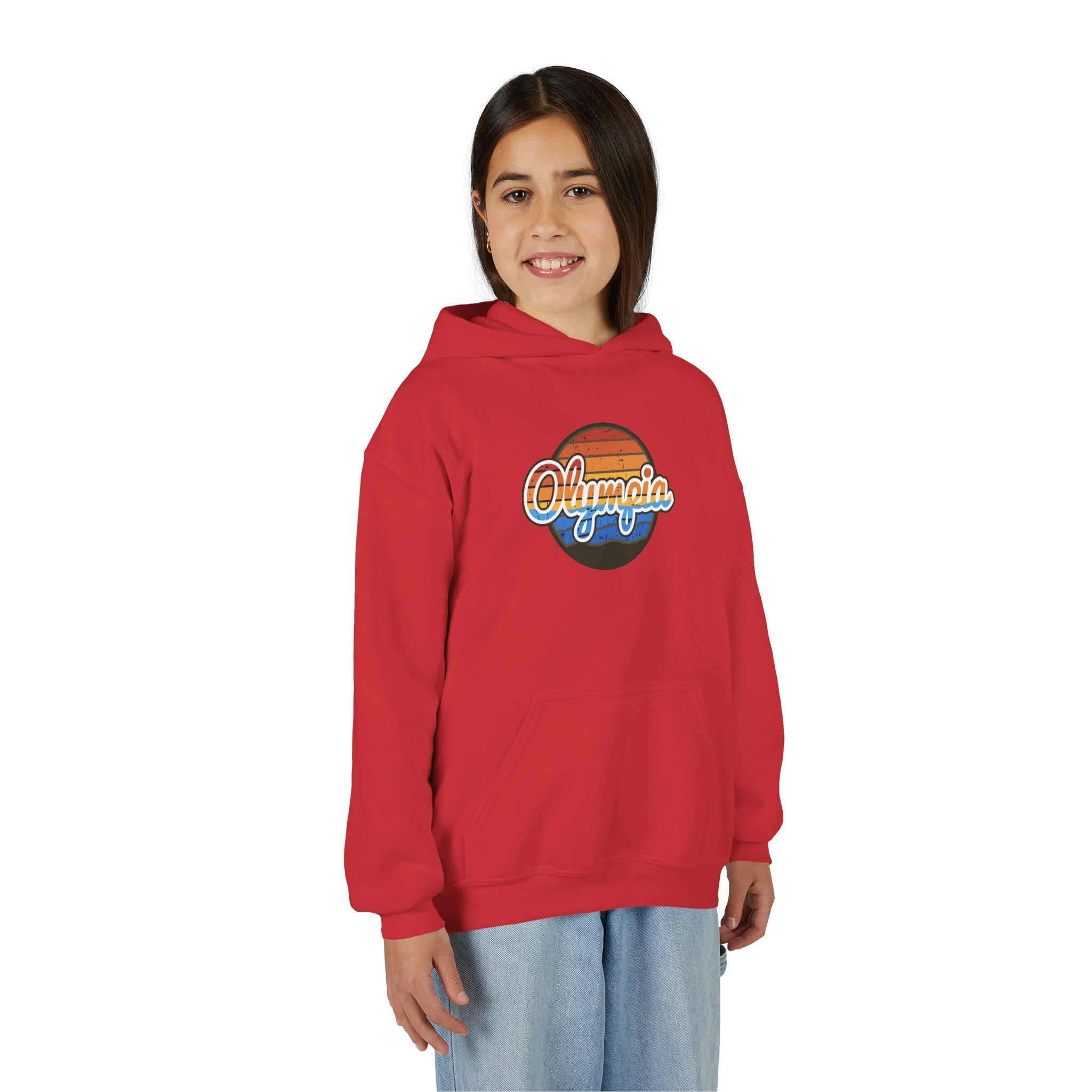 Olympia Retro Sunset Hoodie - Kids/Youth