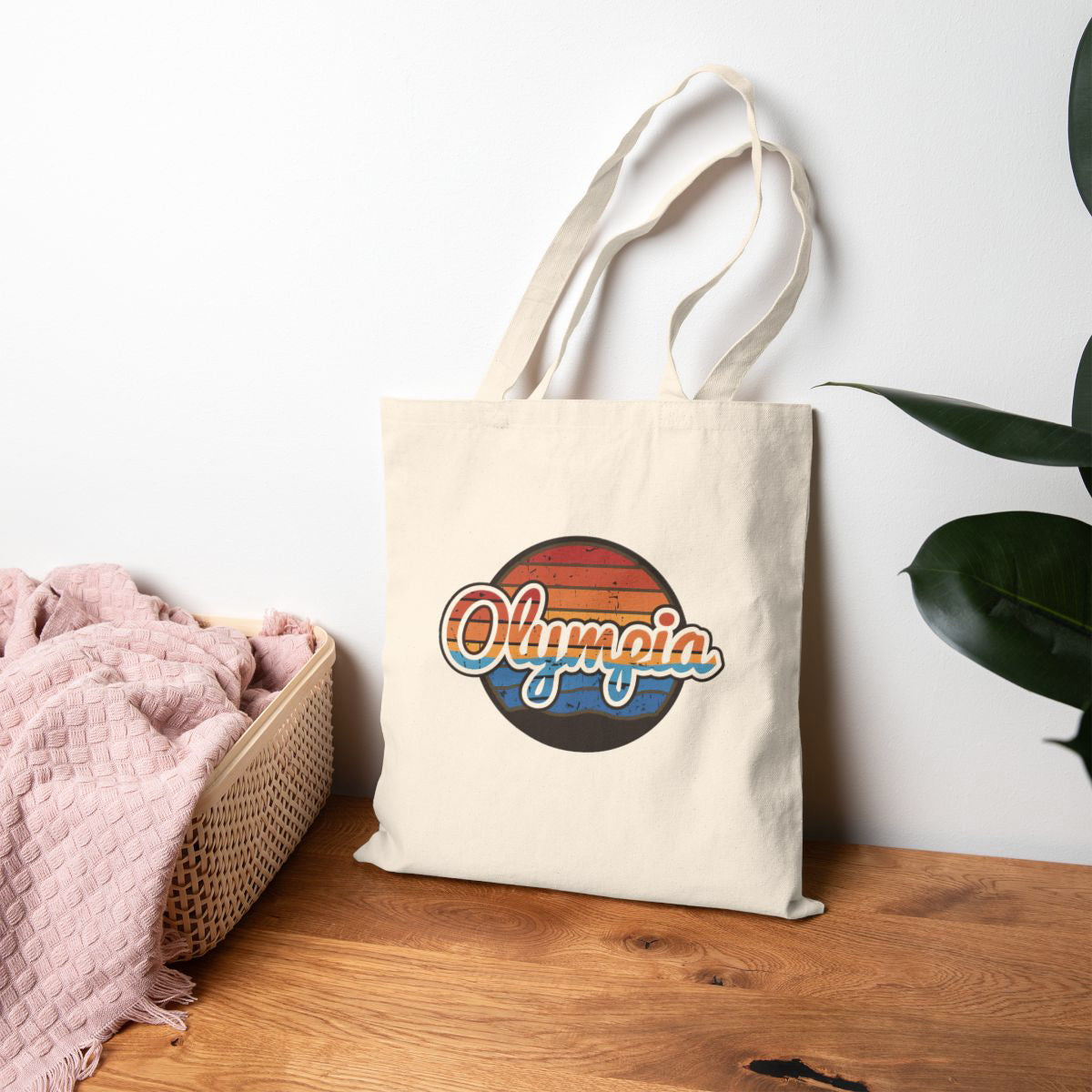 Olympia Retro Sun Tote Bag
